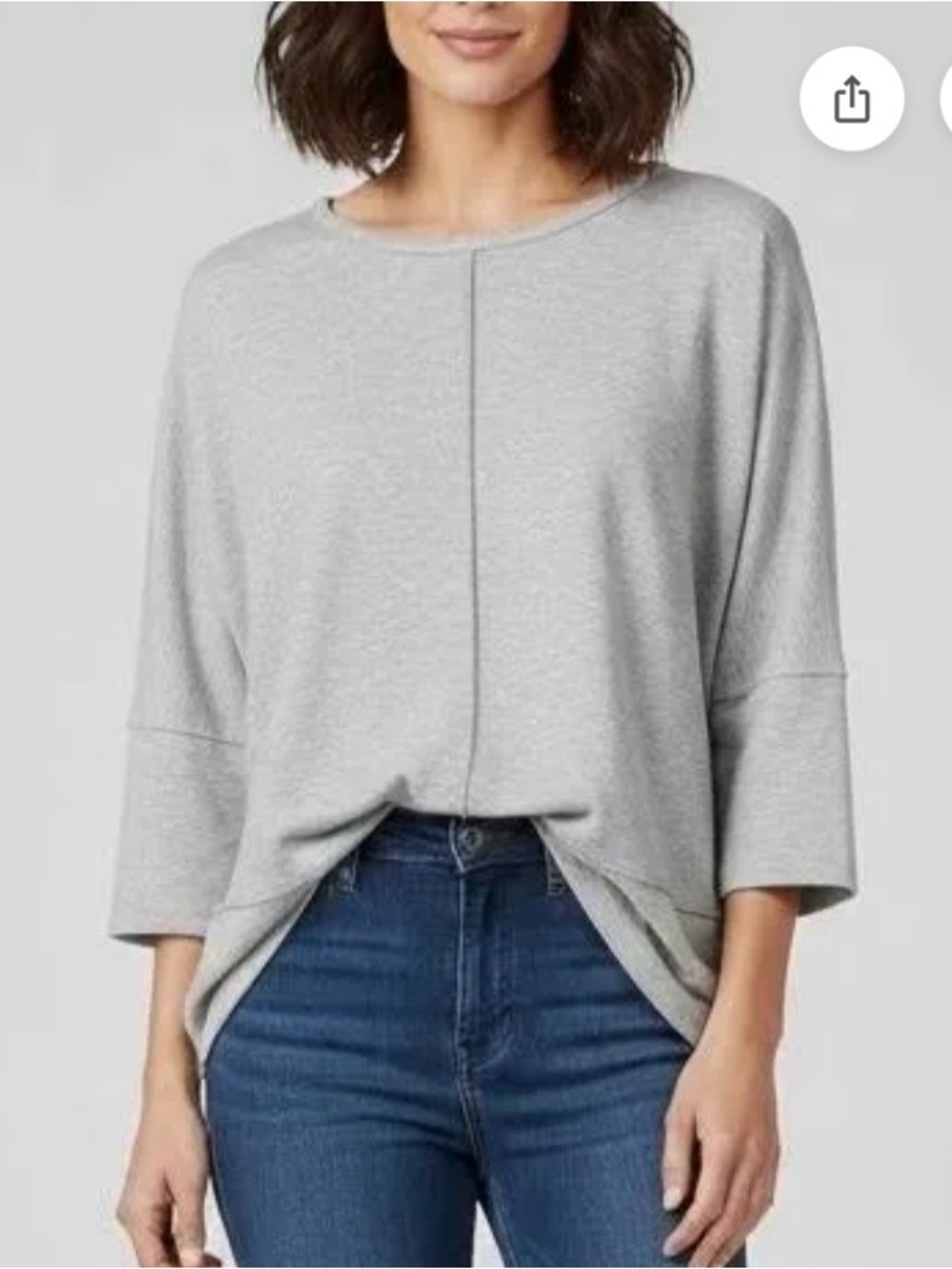 Spanx Perfect Length Top Gray